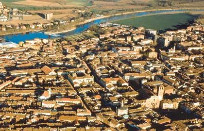 Lodi a Adda dall'alto